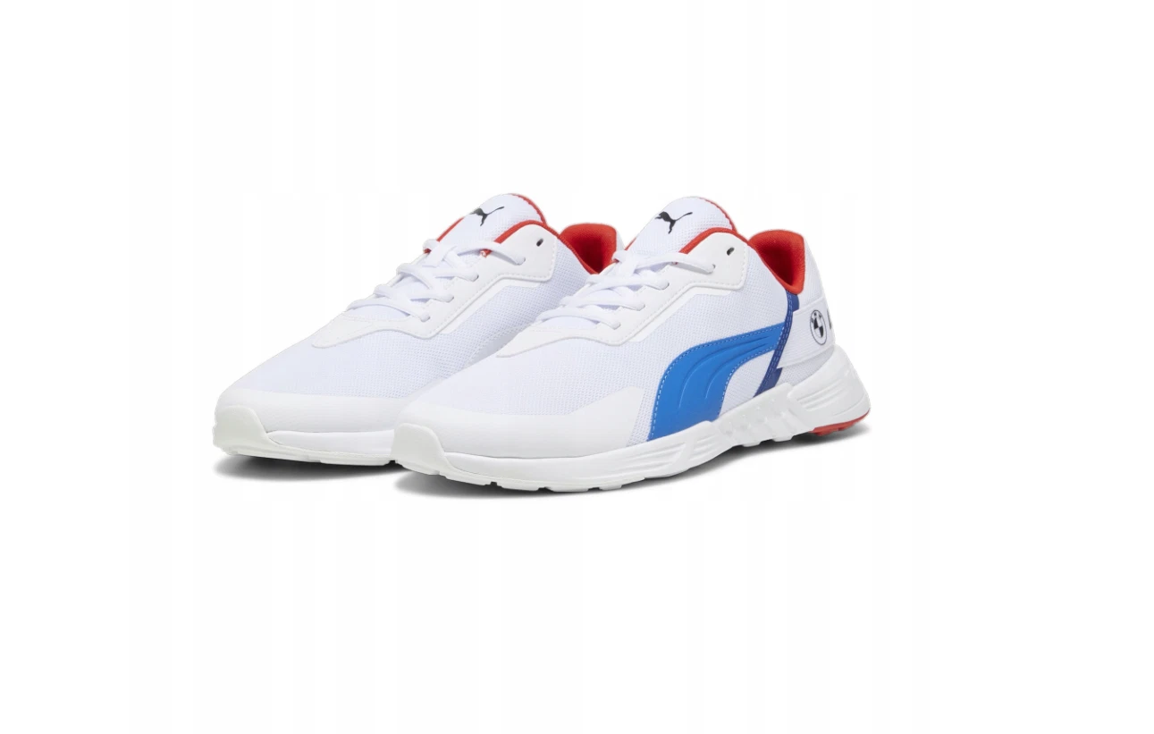 Scarpe Puma Tiburion BMW Junior Uomo Motorsport Sportive Corsa Bianco 38.5
