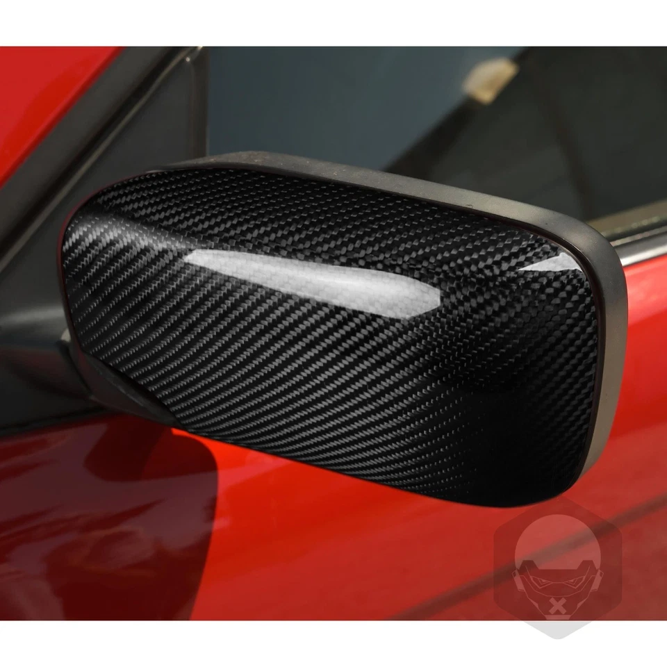 Cubierta de tapa de espejo retrovisor lateral de fibra de carbono seca real para BMW Serie 3 E36 91-97 Foto 4 de 4