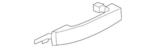 Genuine Land Rover 2010-2016 LR4 LR2 Outside Door Handle Oberon Rear LR020928
