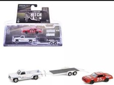 1986 CHEVROLET C30 PICKUP & 1986 MONTE CARLO W/TRAILER 1/64 GREENLIGHT 31170 B
