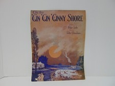 On The 'Gin 'Gin 'Ginny Shore Sheet Music Edgar Leslie 1922 Shapiro Bernstein