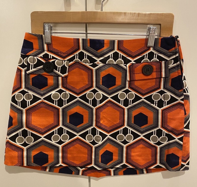 H&M Micro Mini Skirt Sz 6 50s 60s Retro