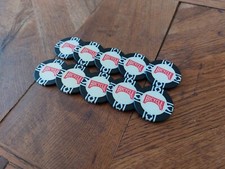 C6-016 Lot de 10 Jetons Pour Jeu De Poker –Bicycle Noir En Très Bon Etat.