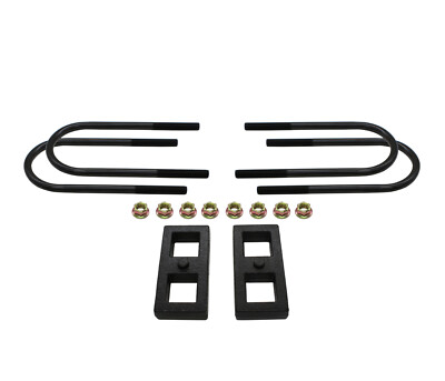 Bison Off Road 2'' Rear Block Kit for GM 88-98 1500, 00-10 2500/3500 8-Lug