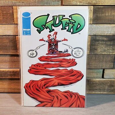 Stupid #1 Spawn Parody 1993 1st Print Image Comics Bagged Boarded 90s Vintage
