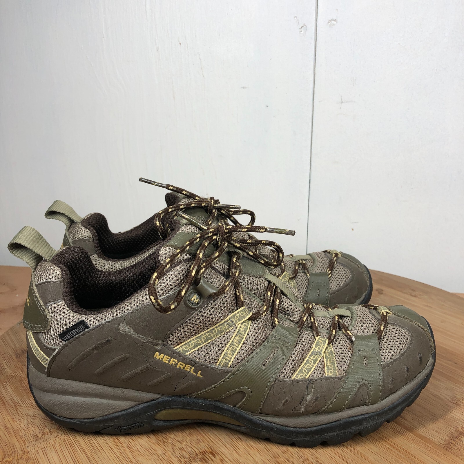 Scarpe Merrell donna 8 sirene impermeabili escursionismo trail scarpe da passeggio marroni