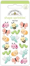Doodlebug Sprinkles Puffy Stickers Bitty Bugs Bees Ladybugs Butterflies