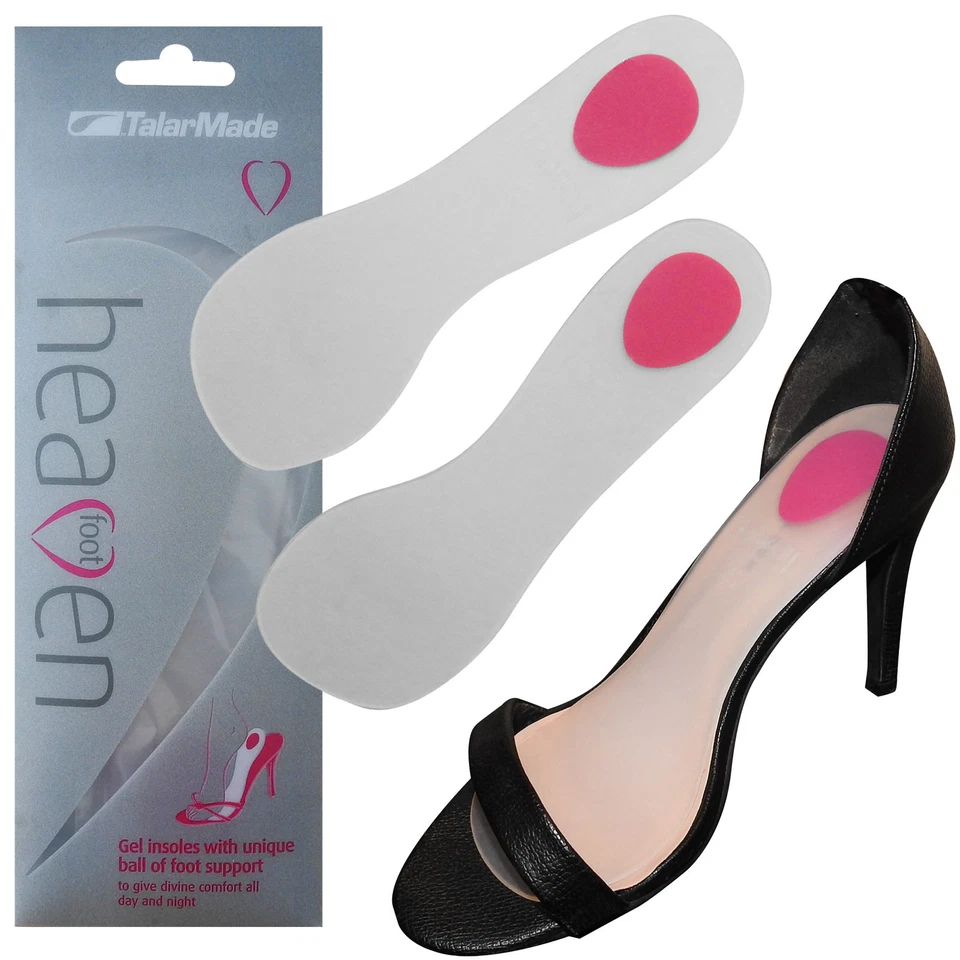 TALARMADE Foot Heaven Damen Frauen Füße Gel High Heel Schuh Stützpolster Einlegesohlen, 5 Größen