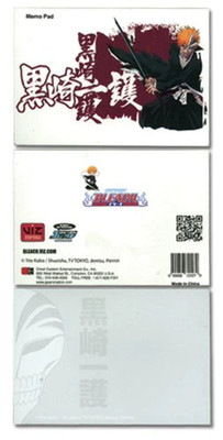 Bleach Memo Pad Ichigo Bankai Hollowfication NotePad