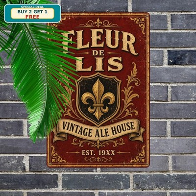 Classic Belgian Golden Ale Beer Pub Bistro Wall Tin Sign Plaque