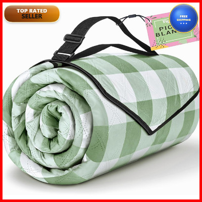 Tigejoy Extra Large Picnic Blanket Waterproof Foldable 80X80 Outdoor Picnic Mat