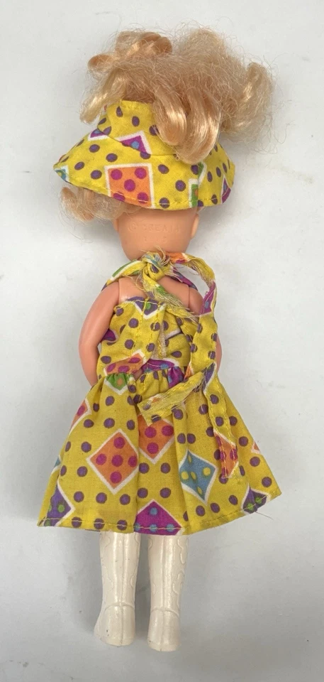 Vintage 1985 Creata 7" DOLL Blue Eyes Blond Hair Dressed - Image 4 of 4