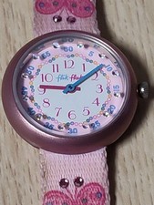 VINTAGE 2000 FLIK FLAK Swatch Swiss Made Butterfly Pink Quartz Girls Watch