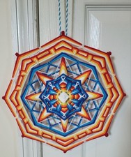 Handmade Yarn Mandala Hanging Home Wall Decoration Art