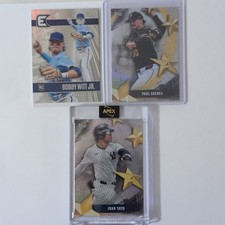 Topps Panini Bobby Witt Jr (RC) Paul Skenes, Juan Soto Stars of MLB  3 Card Lot