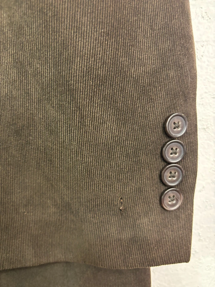 NUEVO George Foreman 60R Marrón Pana Blazer Chaqueta Deporte Traje Abrigo Zona Confort Foto 3 de 4