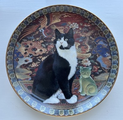 Lesley Anne Elfenbein - Katzen um die Welt Deko Teller - Chesterton in China