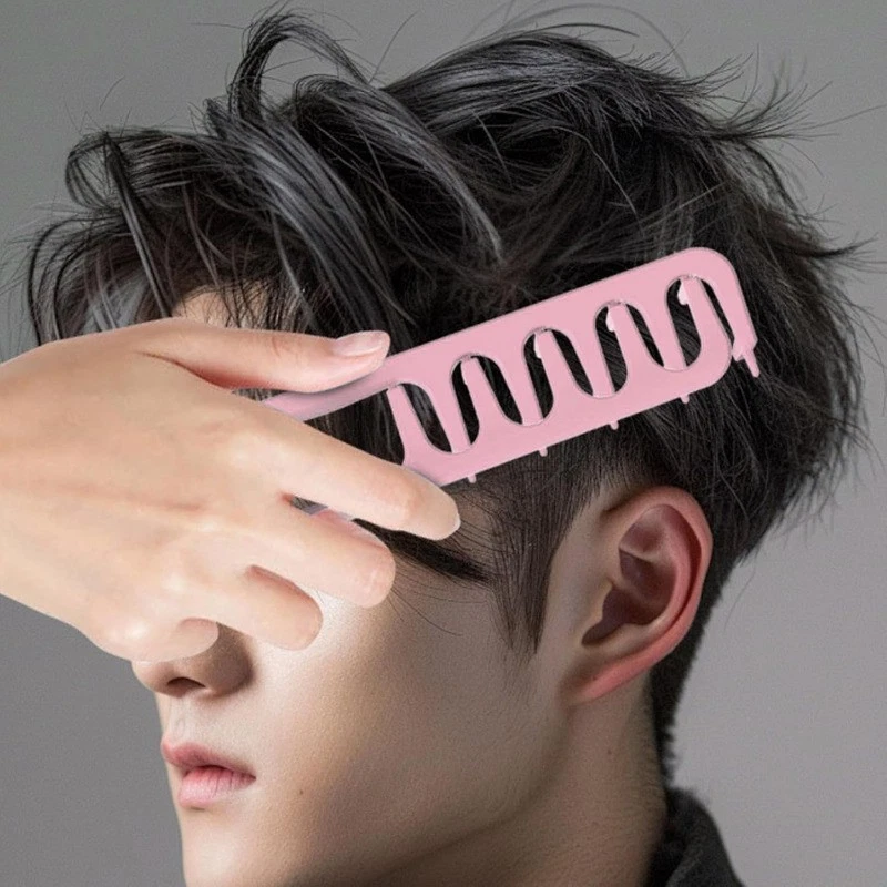 Wide Tooth Hair Comb Wide Tooth Comb For Curly Hair Roots Volumizing - Image 4 of 4