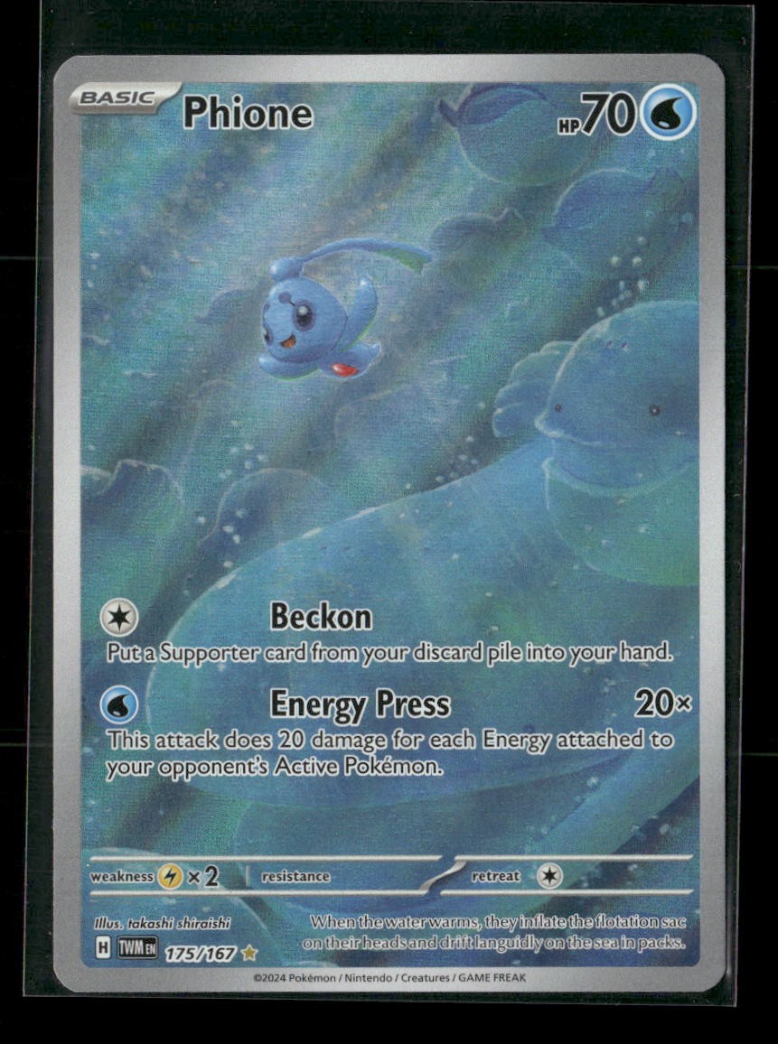 Phione 175/167 Twilight Masquerade NM/M Pokemon