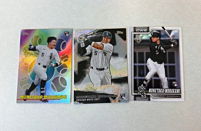 Topps 2019 Munehiko Murakami Chicago White Sox Rookie 3-Card Lot Finest/Fire