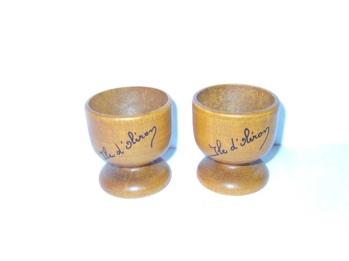 2 ANCIENS COQUETIERS En Bois Peint Souris Et Cochon EUR 55