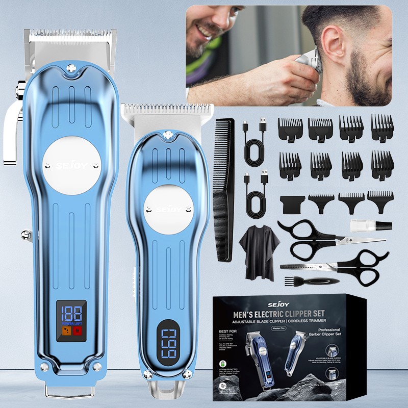 SEJOY Professional Hair Clippers & Trimmer Kit for Barber Mens