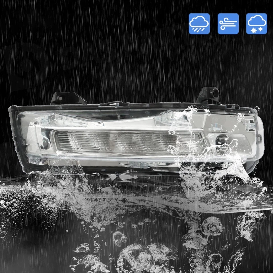 For Ford Mustang 2018-2023 LED Fog Light DRL Turn Signal Clear Front Right Foto 4 de 4