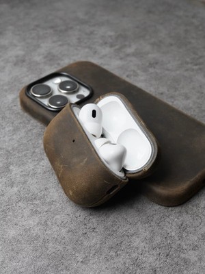 Genuine Leather Case for Apple AirPods Pro 3 2 Luxury Cowhide Headset Cover Case
