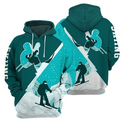 Skiing hoodie - 3D All Over Printed Shirt