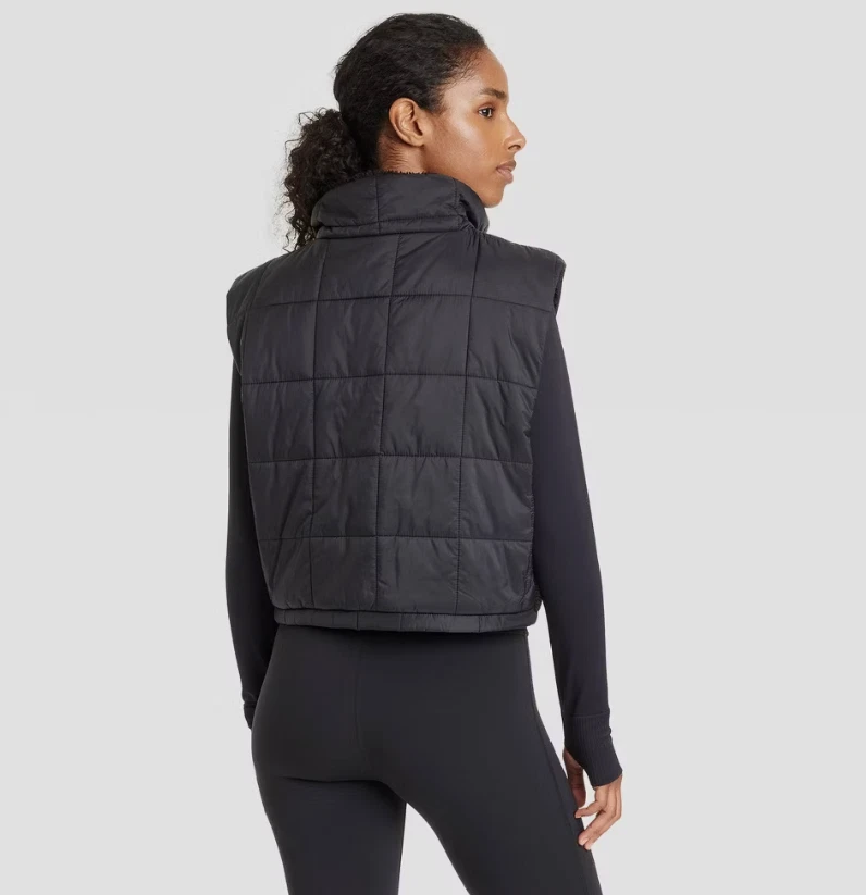 Women's High Pile and Quilted Vest - JoyLab SIZE XL *432-13 - Image 2 of 4