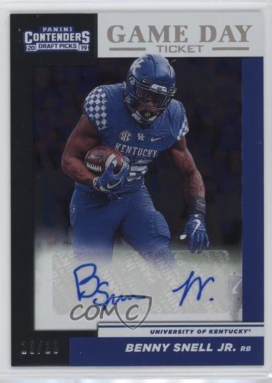 Benny Snell Jr. Panini Contenders Draft Picks Game Day Ticket Signatures #21 Base