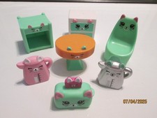 Lot of 7 - McDonald's Happy Meal - Shopkins Happy Places 2018 - Kitty Kitchen