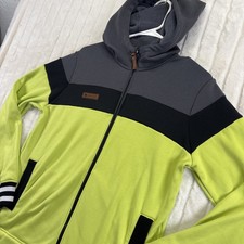 Obermeyer Heritage Boys Lucas Fleece Limelight Full Zip Sweater Size XL