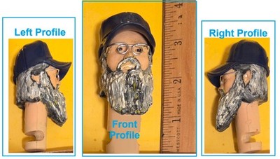 Custom head for Marx adult figures with Ballcap & Glasses Mike Hazard Stony Spy