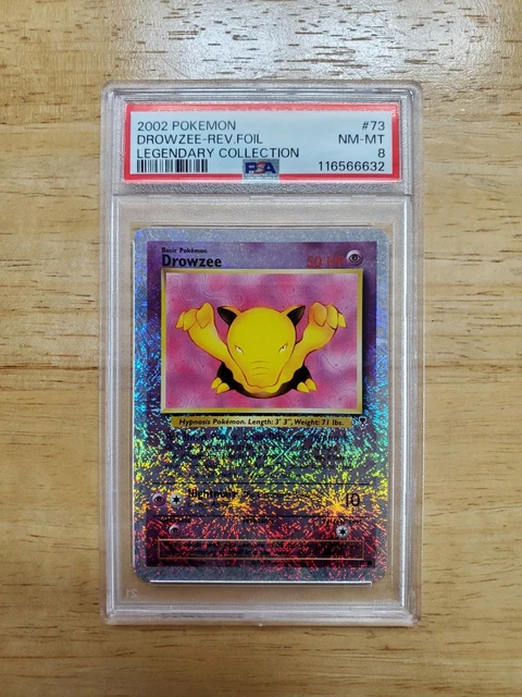 Pokemon PSA 8 NM/MINT 2002 Drowzee Legendary Reverse Holo Card