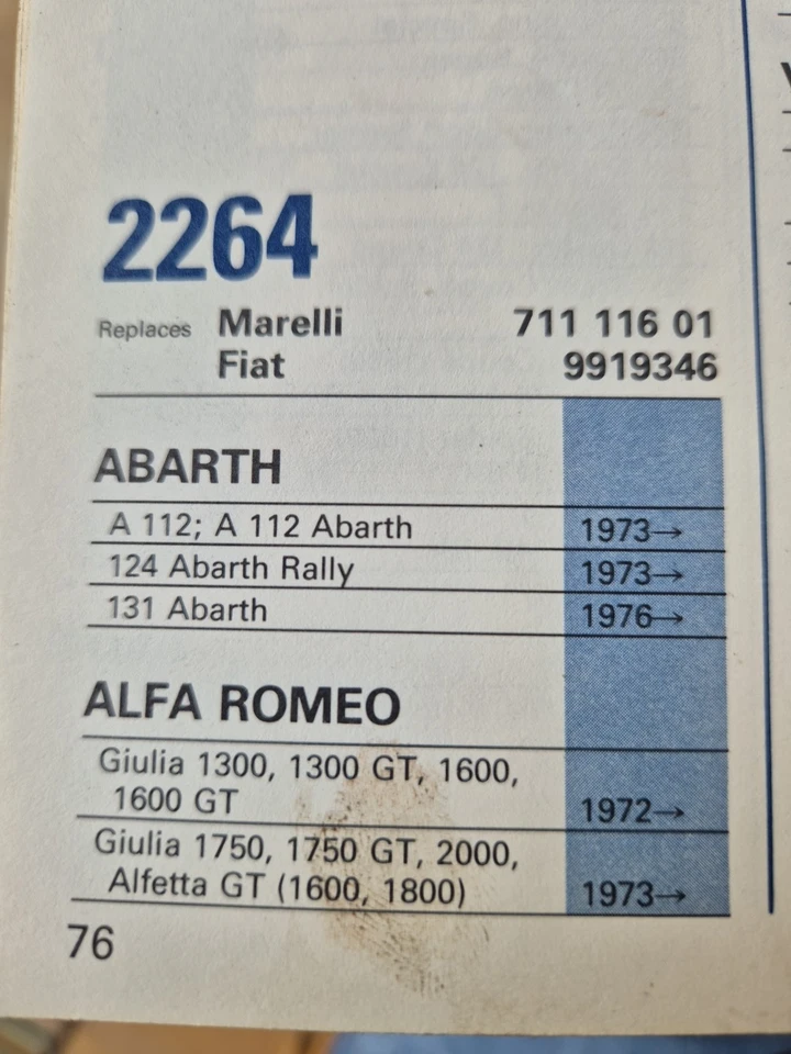 3 X IGNITION CONTACT SETS...ALFA ROMEO , FIAT & LANCIA 1970,s MARELLI TYPE - Image 2 of 3