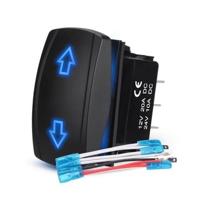 Up Down Carling Motor Polarity Reverse Momentary Rocker Switch, (ON) Off ARROWS