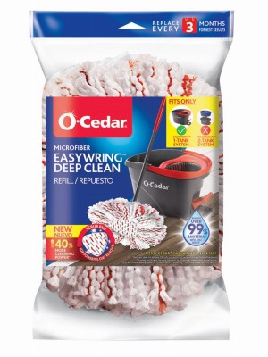 4 Pack Easy Wring Spin Mop Head Refill, Microfiber 148474