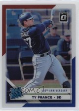 2019 Donruss Optic Red White & Blue 150th Anniversary Prizm 40/150 Ty France jg5