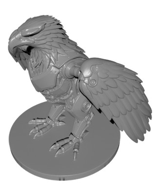 Mechanical Eagle - Robotic Bird of Prey Sculpture Deko Figur