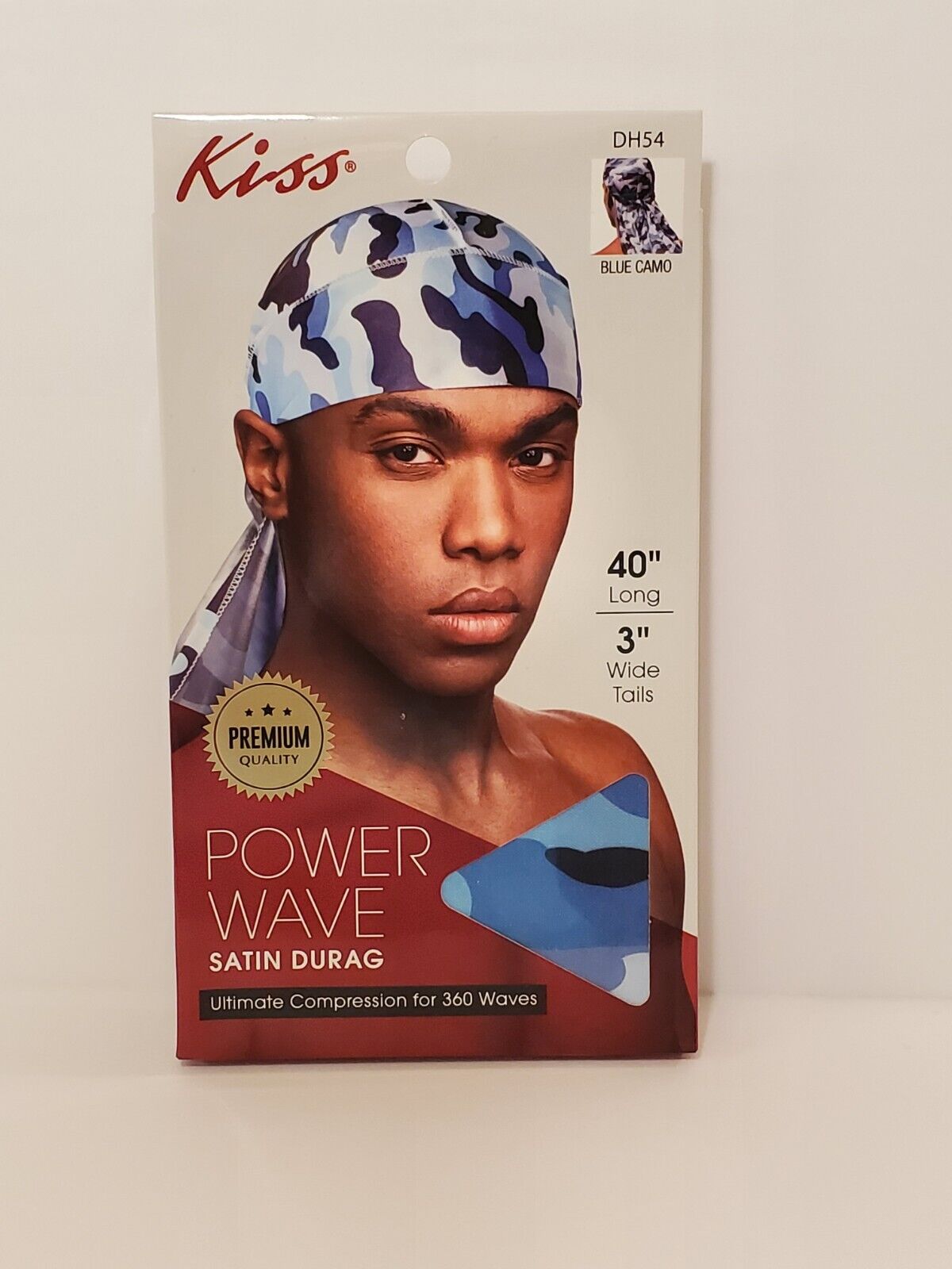 Power Wave Silky Satin Military Durag - Blue Camo