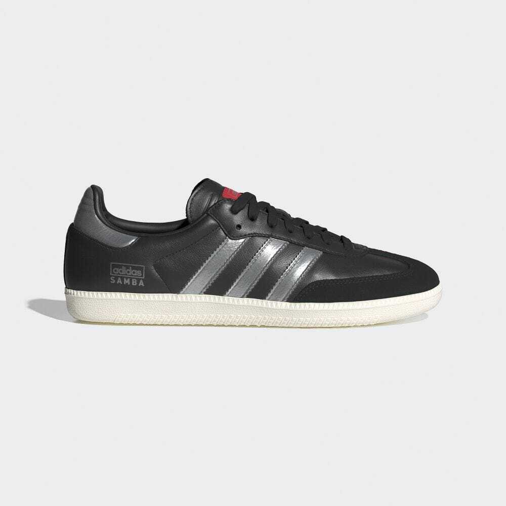 IF1825 adidas Originals Samba OG Core Black Silver Metallic IF1825 adidas Originals Samba OG Core Black Silver Metallic