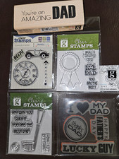 Father s Day Rubber and Acrylic Stamp Lot