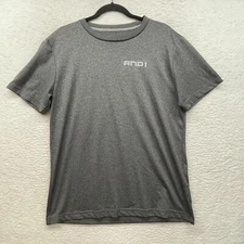 AND1 Shirt Mens Medium Gray Logo Adult Streetwear Basketball Basic Athletic Gym