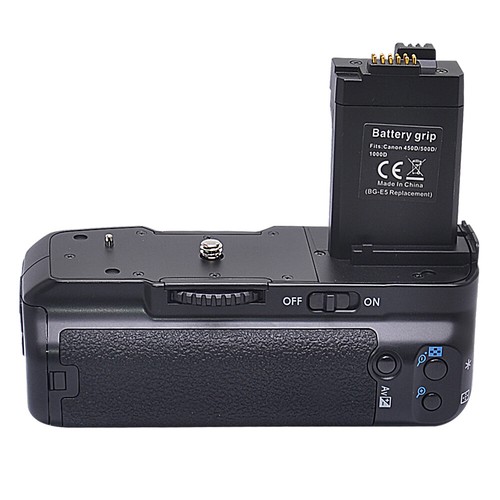 BG-E5 Vertical Battery Grip Holder for Canon EOS 450D 500D 1000D Rebel XS XSI Ca - Picture 2 of 7
