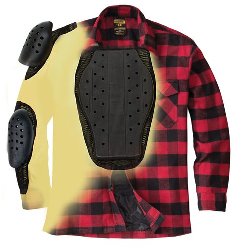 * Scorpion Exo Covert Moto Flannel Shirt Black Brown Gray 75-5506 - Picture 2 of 4