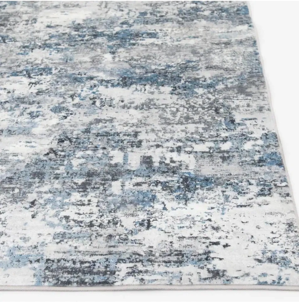 Adare Blue Doormat 2 ft. x 3 ft. Durable Polyester Area Rug by Home Decorators - Image 4 of 4