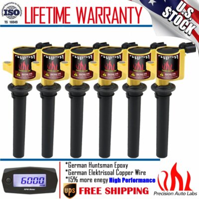 6 Pack DG500 Ignition Coil For Ford Escape 3.0L V6 2003 2004 2005 2006 2007 2008