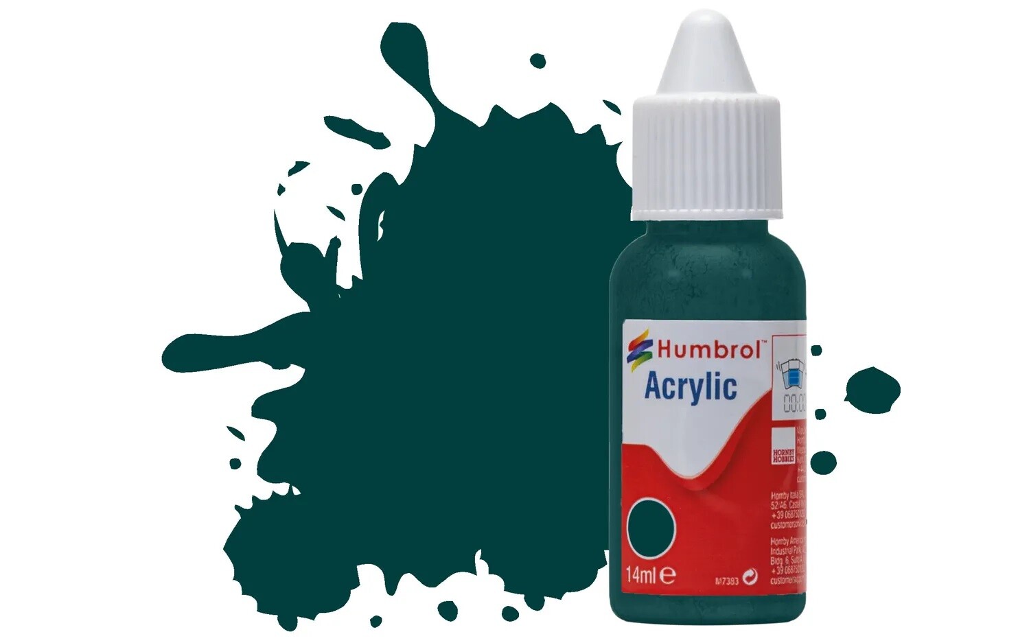 Humbrol DB0239 No.239 Racing Green Gloss 14ml Acrylic Dropper Bottle