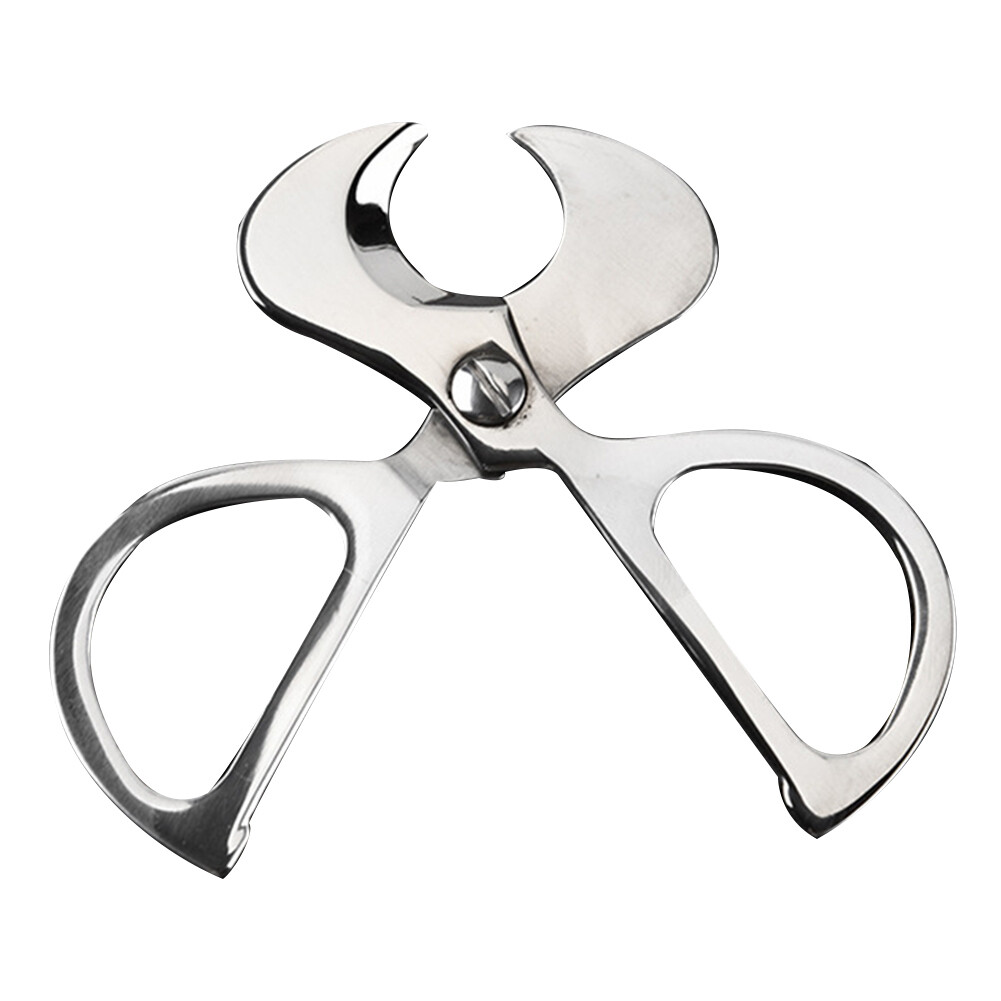 Stainless Steel Guillotine Cigar Cutter with Double Blades-image